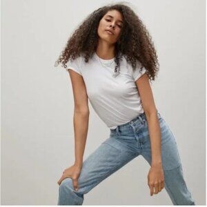Everlane The 90s Cheeky Jean Patched Blue